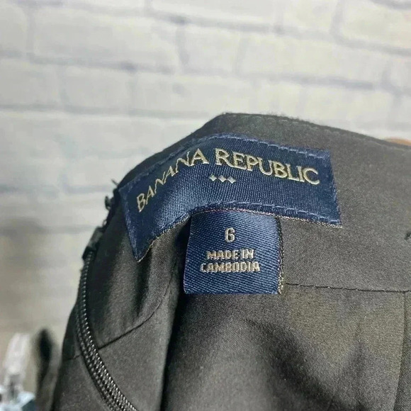 BANANA REPUBLIC Stretch Bow Pleats Wool Blend Tweed Skirt - Picture 7 of 7